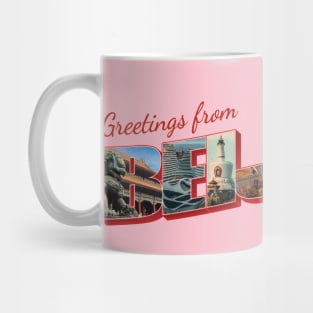 Greetings from Beijing in China Vintage style retro souvenir Mug